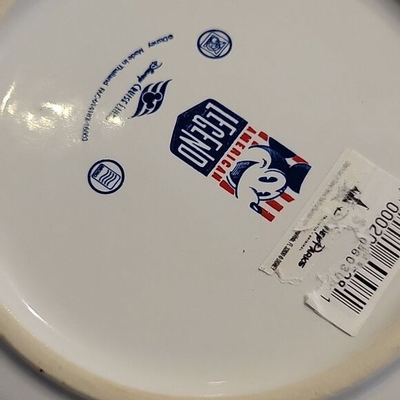 Disney Parks Cruise Dessert Appetize Plate - American Legend - Americana Mickey - Picture 3 of 3